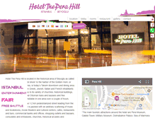 Tablet Screenshot of hoteltheperahill.com
